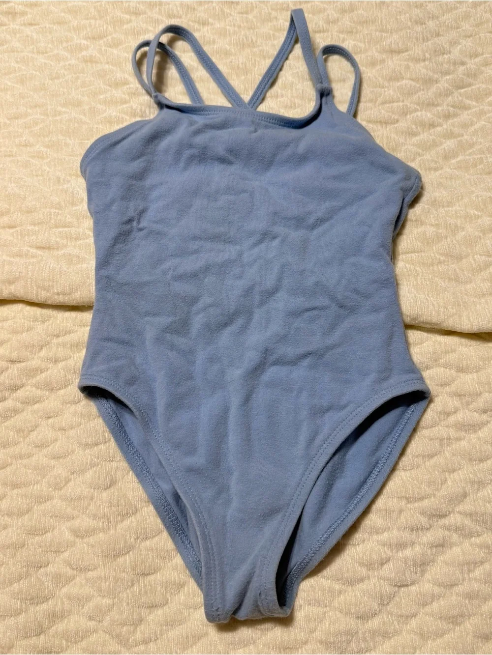 Kids Dance Bundle 2 Leotards & Ballet Skirt Size Small 6 Pink Blue White Capezio